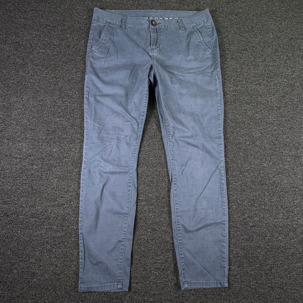 BKE Chino Pants Women 28 Blue Slim Fit Cotton Stretch EUC